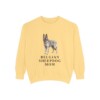 Belgian Sheepdog Mom Sweatshirt, Butter, front view
