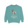 Belgian Sheepdog Mom Sweatshirt, Seafoam, front view