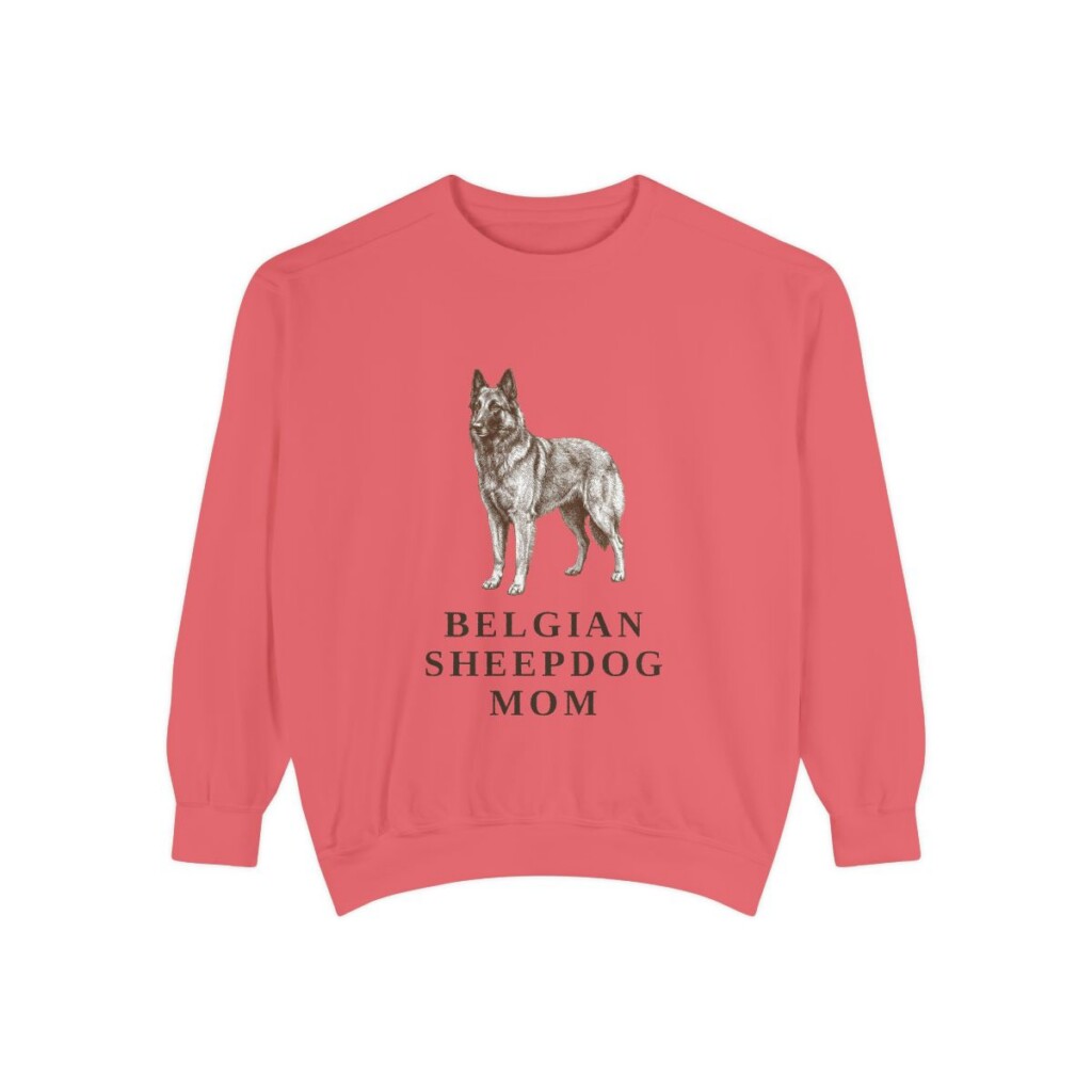 Belgian Sheepdog Mom Sweatshirt, Watermelon, front view