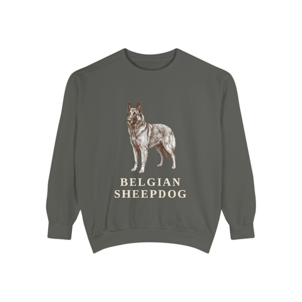 Belgian Sheepdog Sweatshirt, Pepper, front view