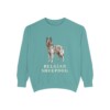 Belgian Sheepdog Sweatshirt, Seafoam, front view