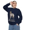 Belgian Sheepdog Sweatshirt, True Navy, person 2 context