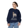 Belgian Sheepdog Sweatshirt, True Navy, person 2 front