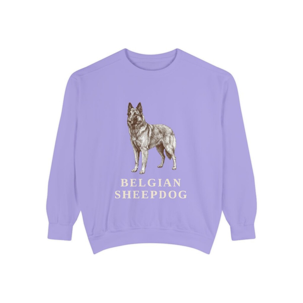 Belgian Sheepdog Sweatshirt, Violet, front view