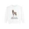 Belgian Sheepdog Sweatshirt, White, front view