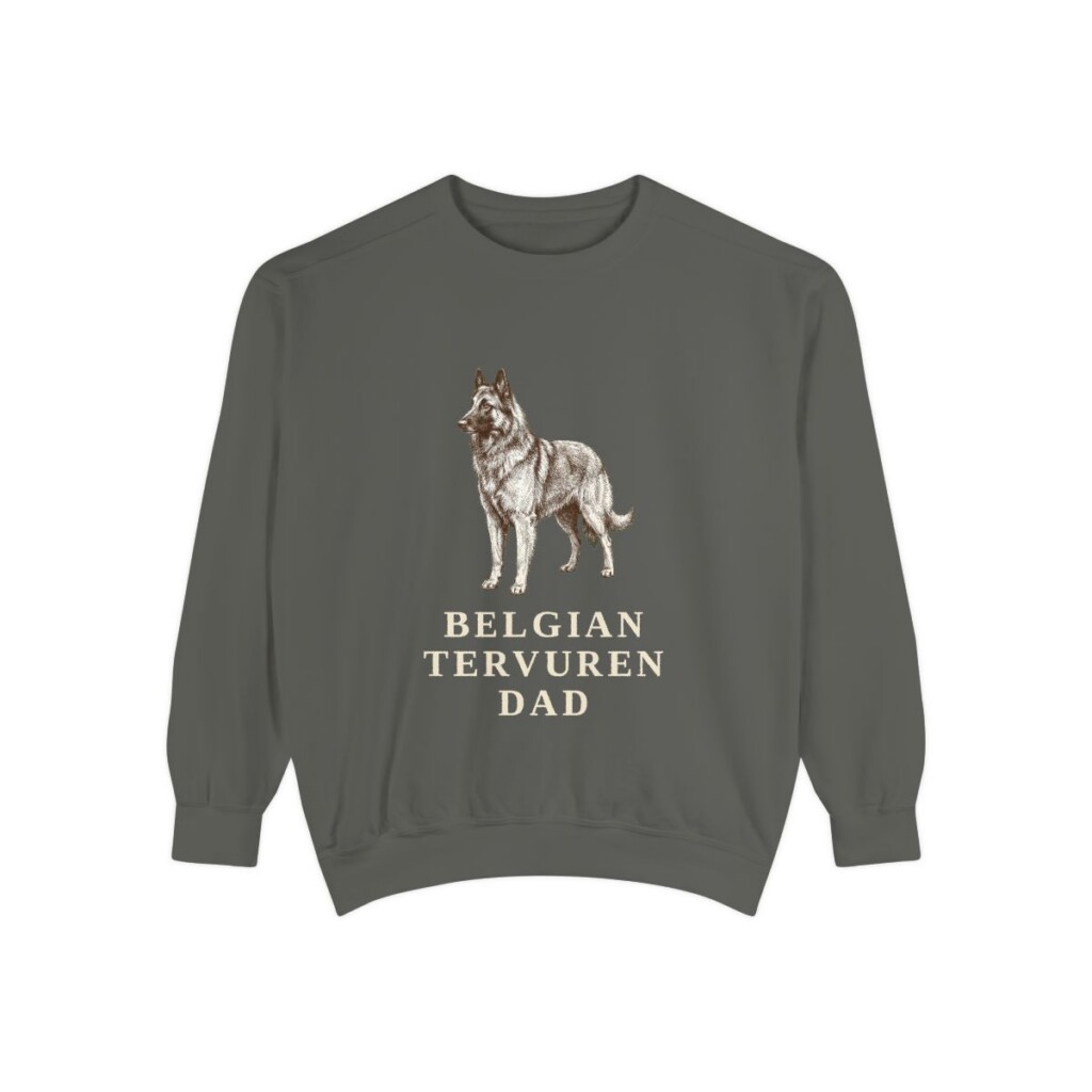 Belgian Tervuren Dad Sweatshirt, Pepper, front view