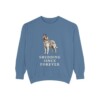 Belgian Tervuren Humor Sweatshirt, Blue Jean, front view