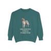 Belgian Tervuren Humor Sweatshirt, Blue Spruce, front view