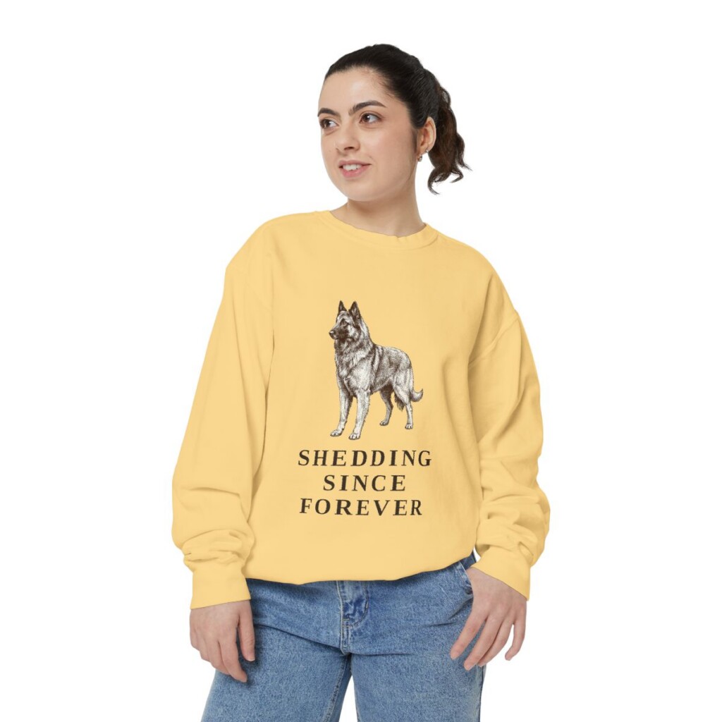 Belgian Tervuren Humor Sweatshirt, Butter, person 2 front