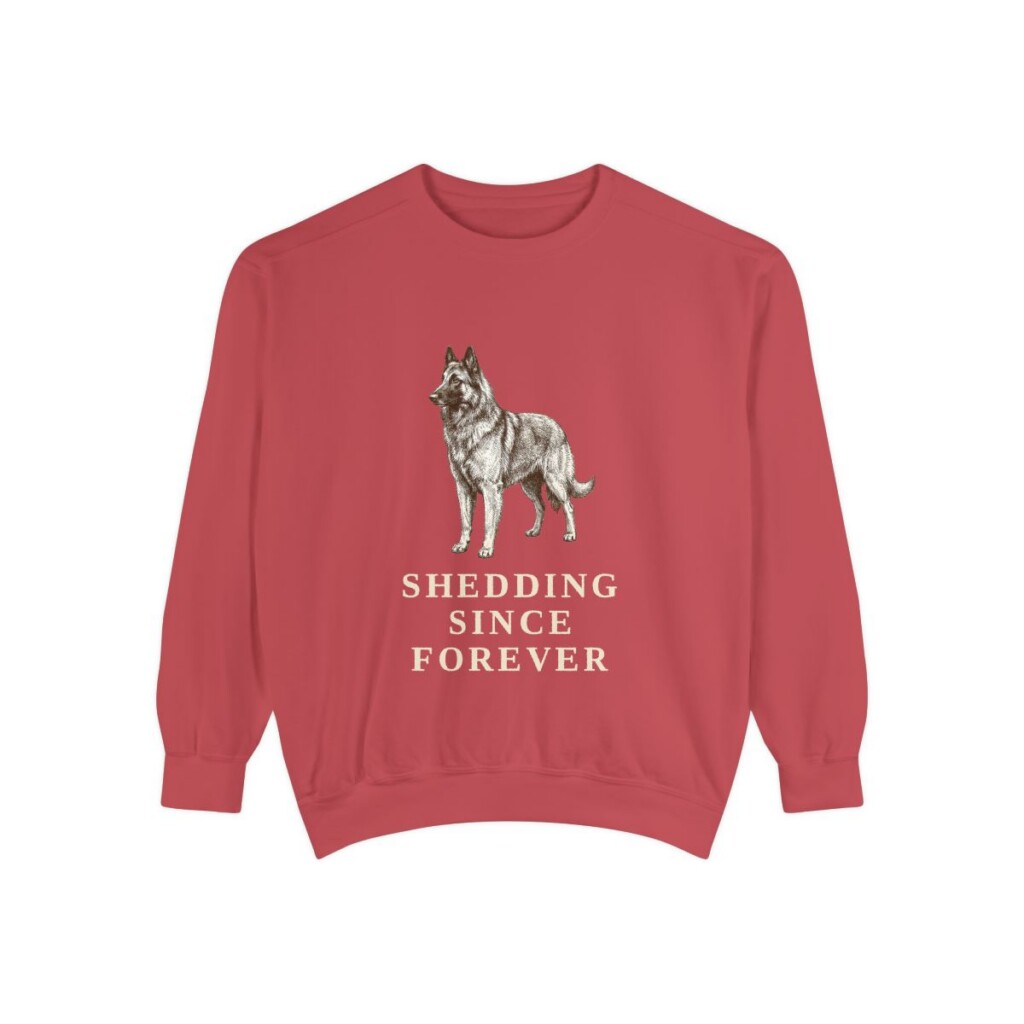Belgian Tervuren Humor Sweatshirt, Crimson, front view