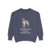 Belgian Tervuren Humor Sweatshirt, Denim, front view