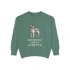 Belgian Tervuren Humor Sweatshirt, Light Green, front view