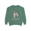 Belgian Tervuren Latin Sweatshirt, Light Green, front view