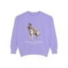 Belgian Tervuren Latin Sweatshirt, Violet, front view
