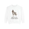 belgian-tervuren-sweatshirt-white Belgian Tervuren Sweatshirt, White, front view