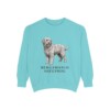 Bergamasco Sheepdog Sweatshirt, Chalky Mint, front view