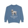 Bergamasco Sheepdog Dad Sweatshirt, Blue Jean, front view