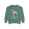 Bergamasco Sheepdog Dad Sweatshirt, Light Green, front view