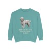 Bergamasco Sheepdog Dad Sweatshirt, Seafoam, front view