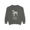bergamasco-sheepdog-sweatshirt-humor-pepper Bergamasco Sheepdog Humor Sweatshirt, Pepper, front view