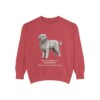 Bergamasco Sheepdog Latin Sweatshirt, Crimson, front view