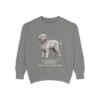 Bergamasco Sheepdog Latin Sweatshirt, Grey, front view