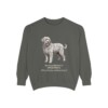 Bergamasco Sheepdog Latin Sweatshirt, Pepper, front view