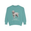 Bergamasco Sheepdog Latin Sweatshirt, Seafoam, front view
