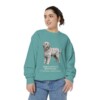 Bergamasco Sheepdog Latin Sweatshirt, Seafoam, person 2 front