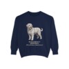 Bergamasco Sheepdog Latin Sweatshirt, True Navy, front view