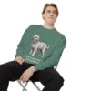 Bergamasco Sheepdog Sweatshirt, Light Green, person 1 context
