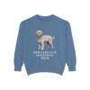 Bergamasco Sheepdog Mom Sweatshirt, Blue Jean, front view