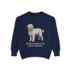Bergamasco Sheepdog Sweatshirt, True Navy, front view