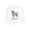 Bergamasco Sheepdog Sweatshirt, White, front view