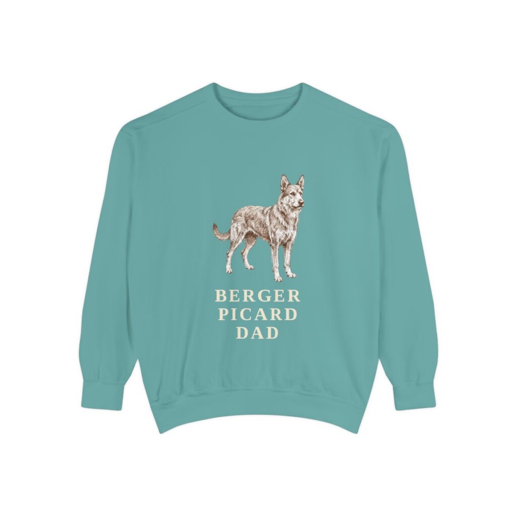 Berger Picard Dad Sweatshirt, Seafoam, front view