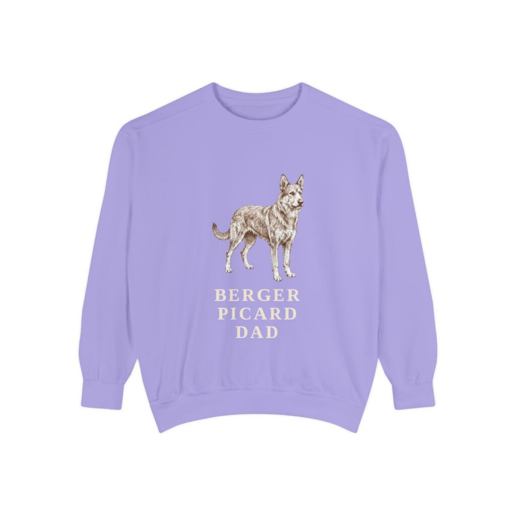 Berger Picard Dad Sweatshirt, Violet, front view