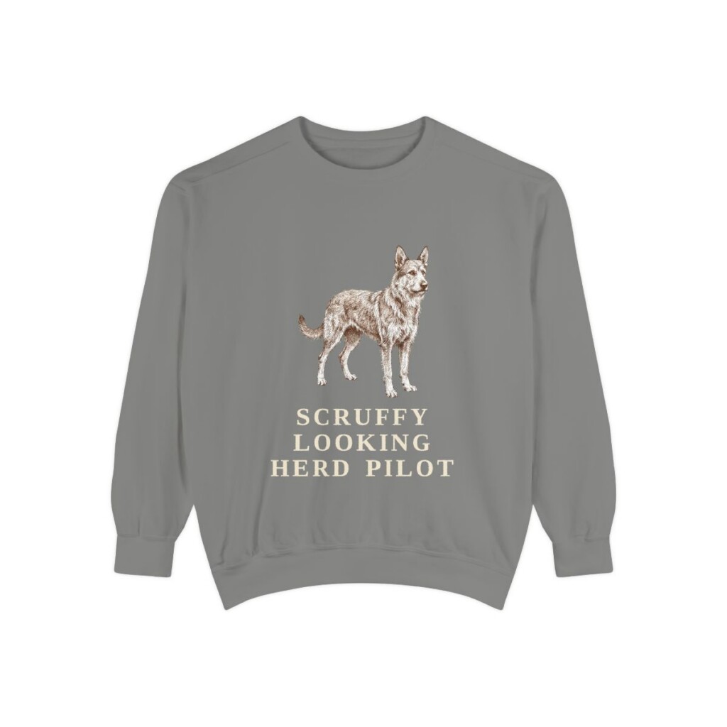 Berger Picard Humor Sweatshirt, Grey, front view