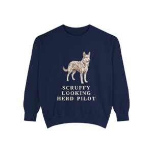 Berger Picard Humor Sweatshirt, True Navy, front view