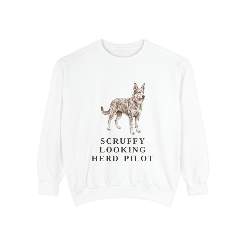 Berger Picard Humor Sweatshirt, White, front view