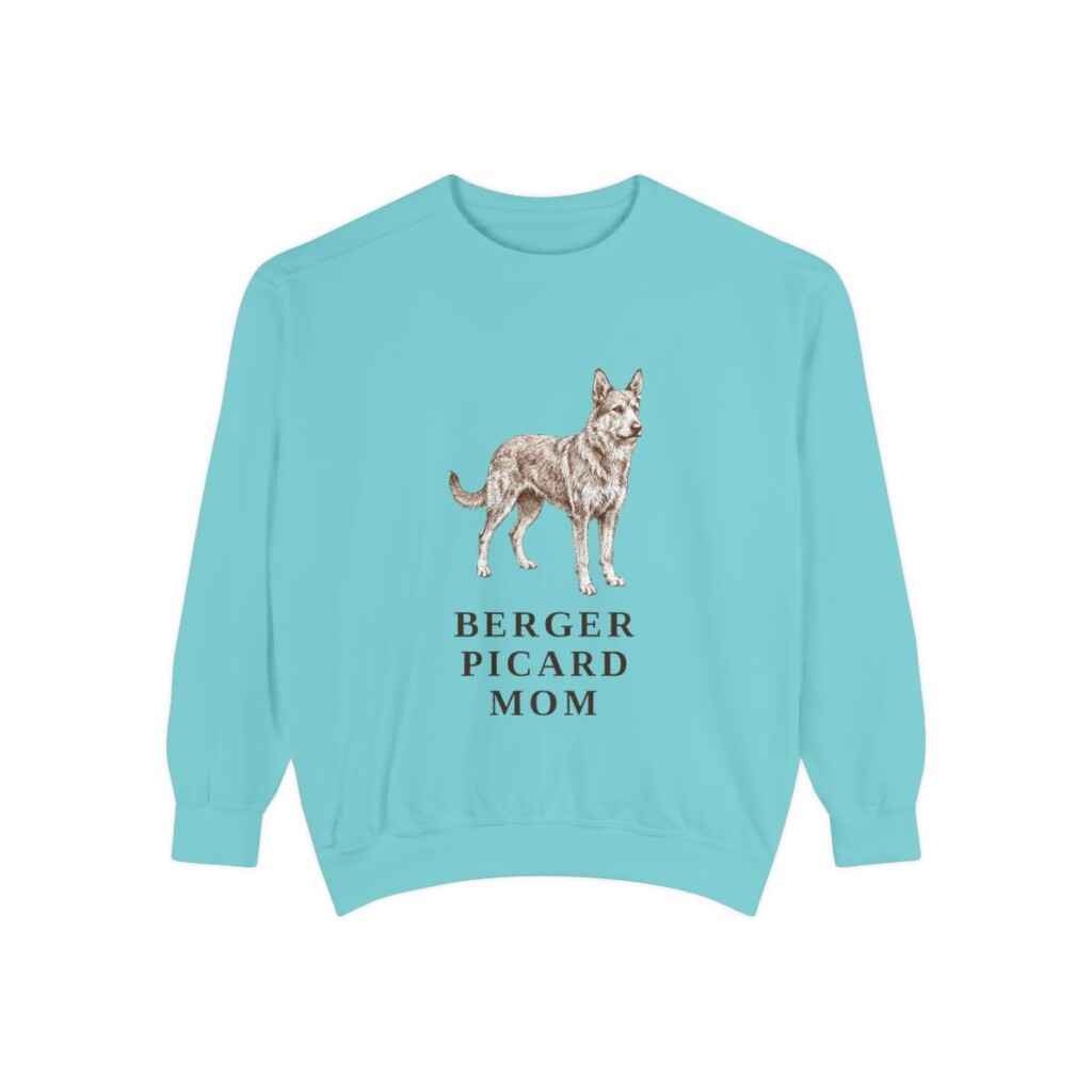 Berger Picard Mom Sweatshirt, Chalky Mint, front view