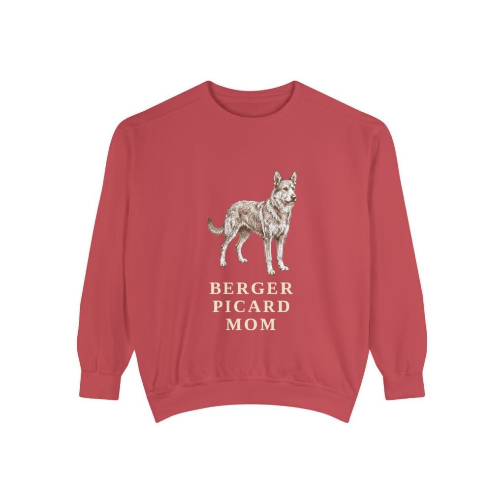 Berger Picard Mom Sweatshirt, Crimson, front view