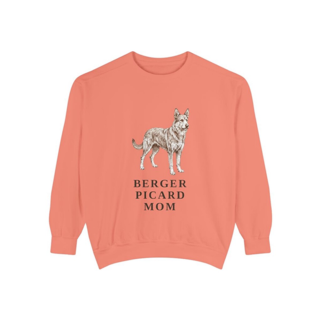 Berger Picard Mom Sweatshirt, Terracotta, front view