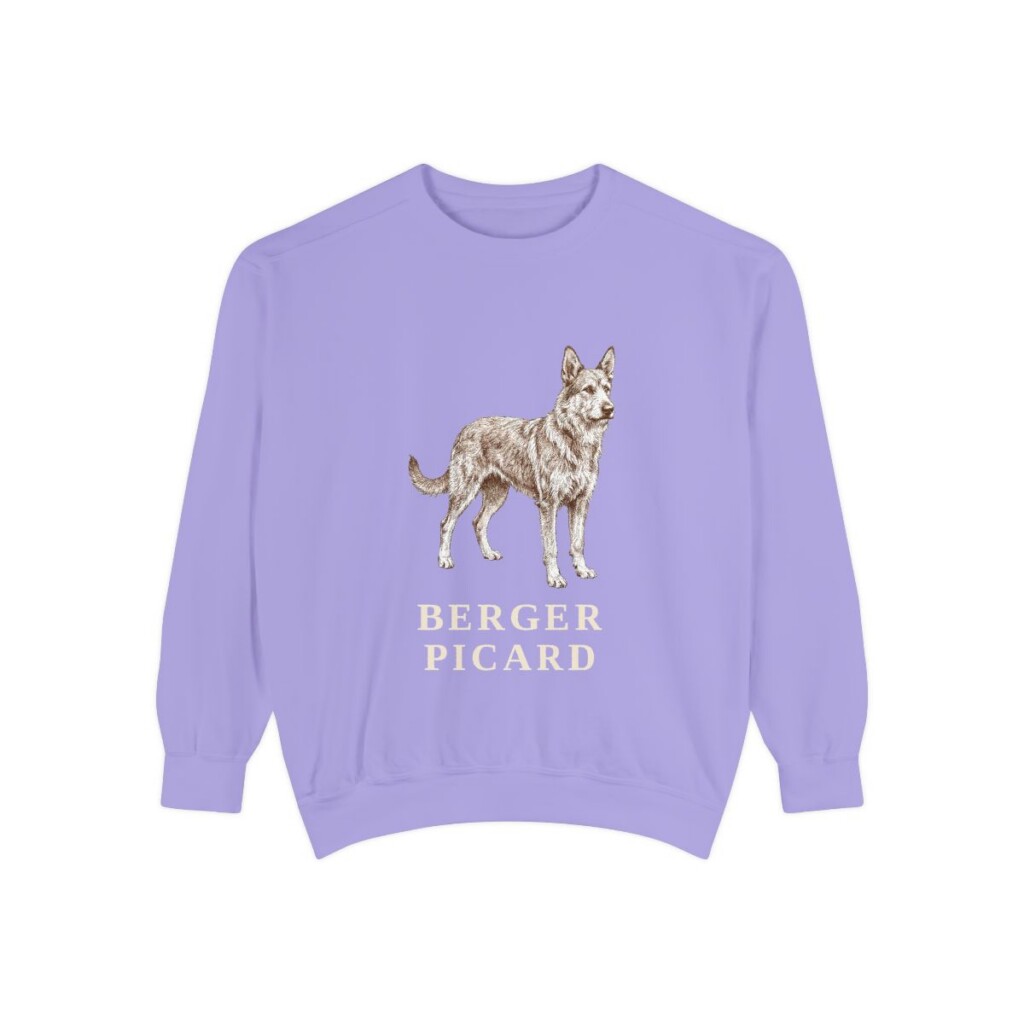 Berger Picard Sweatshirt, Violet, front view