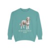 Bernedoodle Dad Sweatshirt, Seafoam, front view