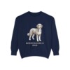 Bernedoodle Dad Sweatshirt, True Navy, front view
