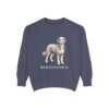 Bernedoodle Sweatshirt, Denim, front view