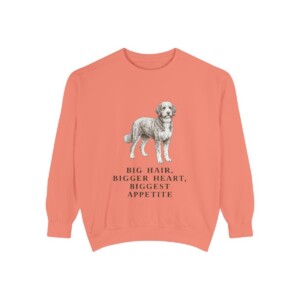Bernedoodle Humor Sweatshirt, Terracotta, front view