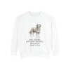 Bernedoodle Humor Sweatshirt, White, front view