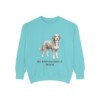 Bernedoodle Mom Sweatshirt, Chalky Mint, front view