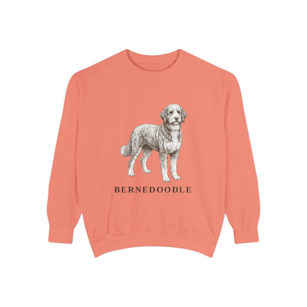 Bernedoodle Sweatshirt, Terracotta, front view